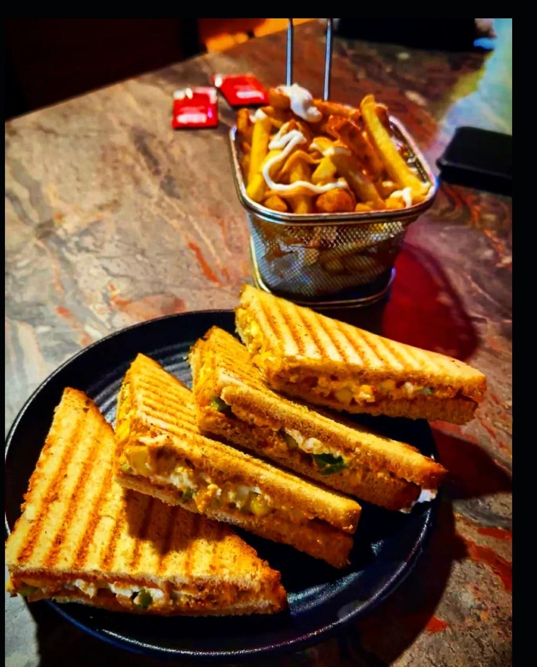 Chicken Corn Cheese Sandwich